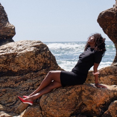 Stone black dress