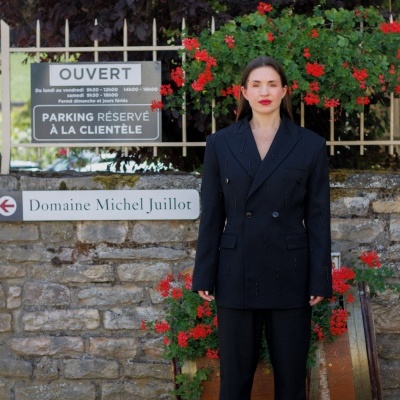 Paris Blazer with Hand-Embroidered Beads