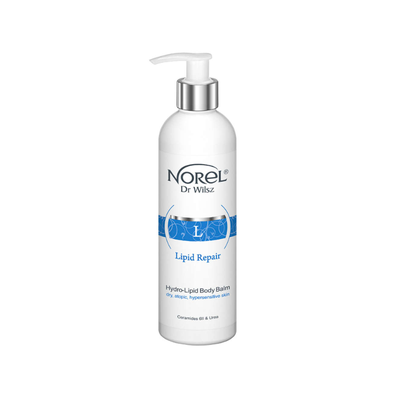 Norel - Loção de Corpo Hidro-Lipídica 250ml Bálsamo corporal Hydro-Lipid Norel Dr Wilsz em frasco branco com doseador