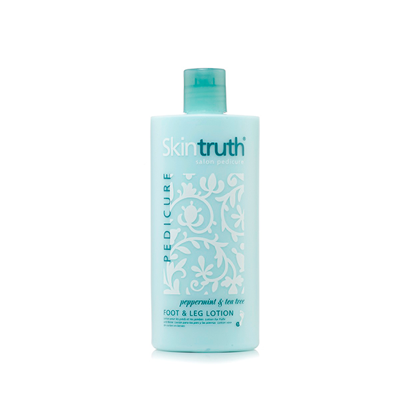 Skintruth- Loção para Pés e Pernas - 500ml Loção Skintruth para pés e pernas em frasco branco e azul claro