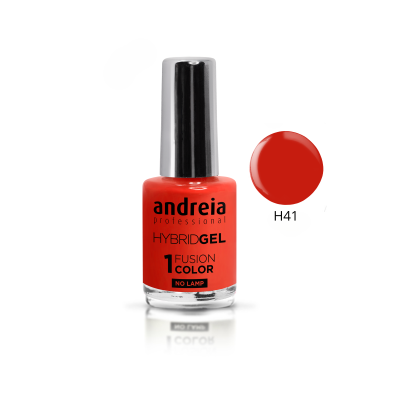 Verniz gel vermelho andreia professional H41 com tampa preta