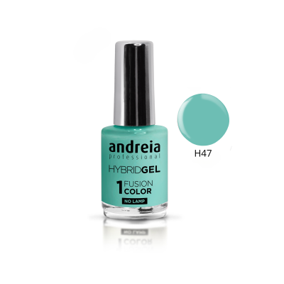 Esmalte de gel híbrido azul esverdeado Andreia H47