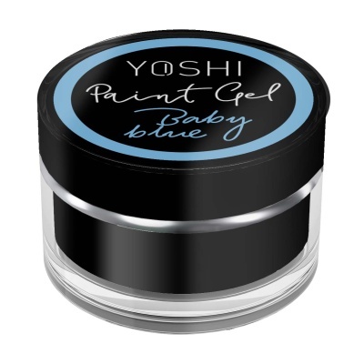 Pote de gel de pintura YOSHI Baby 16 true com tampa preta e anel azul
