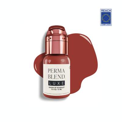 Frasco de tinta para micropigmentação Perma Blend Luxe Show Up Scarlet