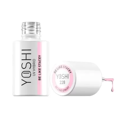 Frascos de verniz de unhas YOSHI UV Hybrid cor rosa