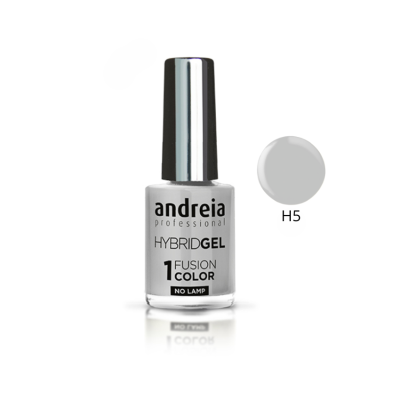Verniz gel para unhas cinza claro andreia professional com código H5