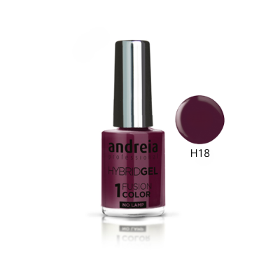 Frasco de verniz gel roxo escuro andreia professional H18