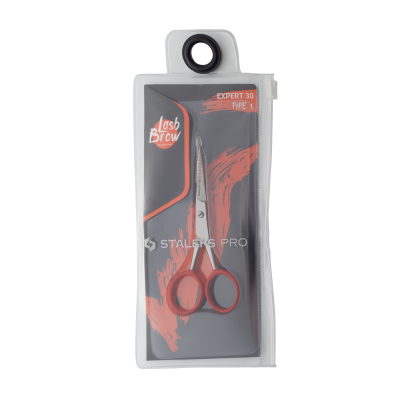 Tesoura de lâminas finas com embalagem transparente