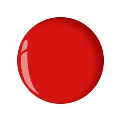 Círculo vermelho brilhante sobre fundo branco