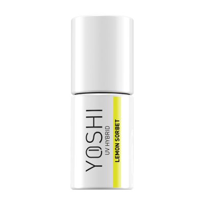 Frasco branco de verniz UV hybrid YOSHI Lemon Sorbet