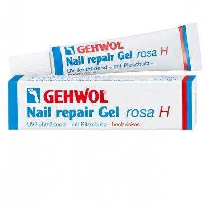 Gel reparador unhas GEHWOL Nail repair Gel rosa H em tubo com embalagem