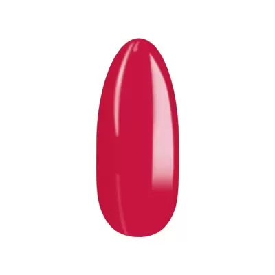 Amostra de cor de verniz de unhas vermelho brilhante.