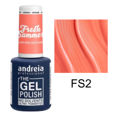 Verniz gel coral Fresh Summer Limited Edition de Andreia Professional com amostra da cor
