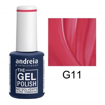 Verniz gel para unhas Andreia Professional, cor vermelha, código G11.