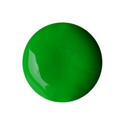 Círculo verde brilhante com fundo branco