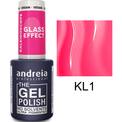 Frasco de verniz gel Andreia Professional rosa vibrante KL1