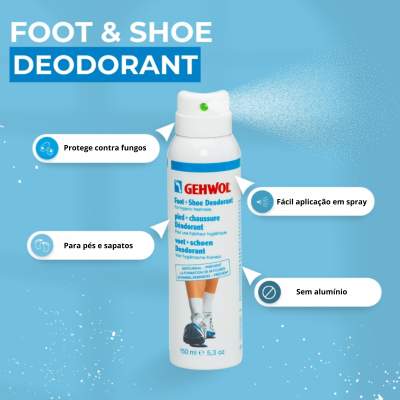 Spray desodorizante para pés e sapatos GEHWOL Foot + Shoe Deodorant