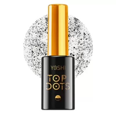 Frasco preto de verniz para unhas com tampa dourada e texto dourado