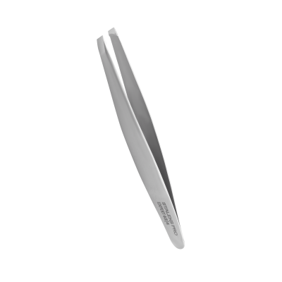 Pinça de cabelo metálica prateada com texto gravado