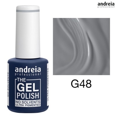 Verniz gel Andreia Professional G48 azul escuro com tampa branca