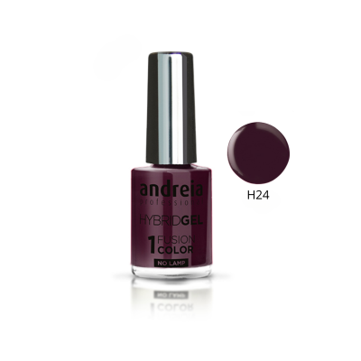 Esmalte de gel roxo escuro Andreia Professional Hybrid Gel H24