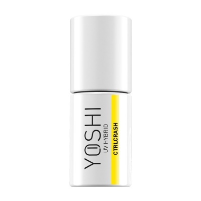 Frasco branco de verniz para unhas YOSHI UV HYBRID CTRLCRASH