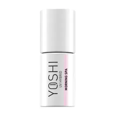 Frasco do produto YOSHI UV HYBRID MORNING SPA branco com tampa
