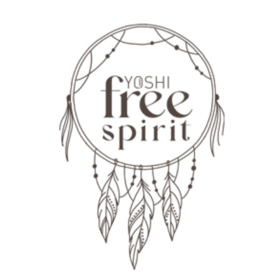 Filtro dos sonhos com texto YOSHI free spirit no centro