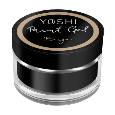 Frasco de gel de pintura YOSHI Paint Gel cor beige com tampa preta