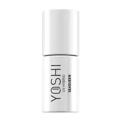 Frasco branco de produto YOSHI UV HYBRID SEAQUEEN