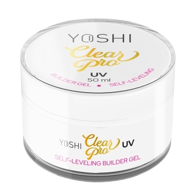 Frasco de gel YOSHI Clear Pro UV 50 ml para unhas
