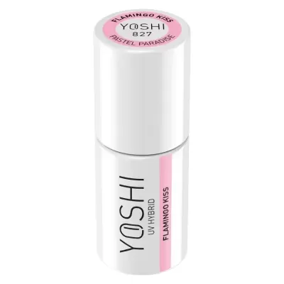 Frasco de verniz para unhas YOSHI cor rosa FLAMINGO KISS