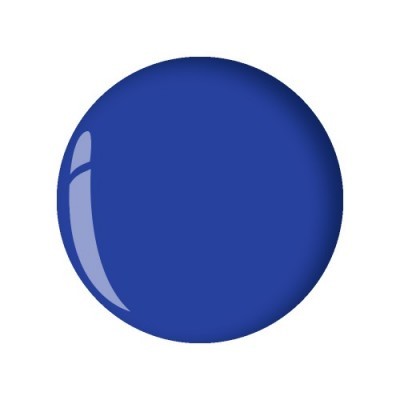 Esfera azul brilhante sobre fundo branco