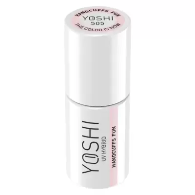 Frasco branco de verniz de unhas YOSHI UV HYBRID 505