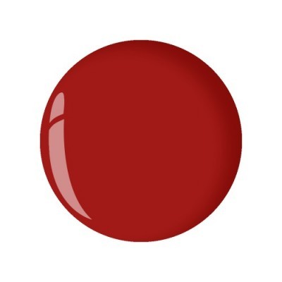 Esfera vermelha brilhante em fundo branco