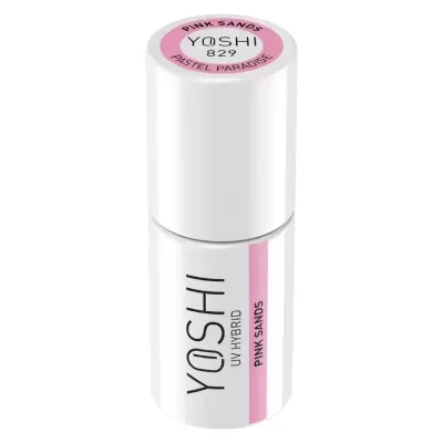 frasco branco de verniz para unhas YOSHI UV Hybrid Pink Sands