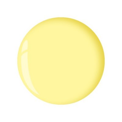 esfera amarela brilhante e lisa sobre fundo branco