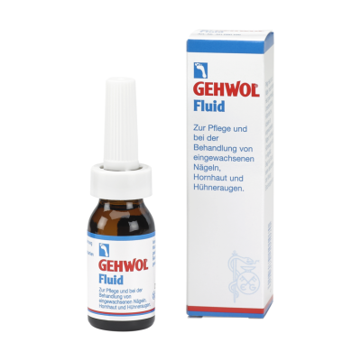 Frasco e caixa do produto GEHWOL Fluid
