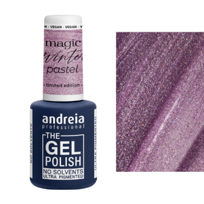 Verniz gel roxo brilhante da marca Andreia Professional.