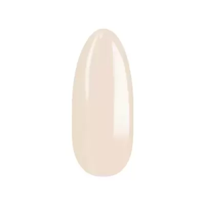 Unha artificial oval creme claro brilhante
