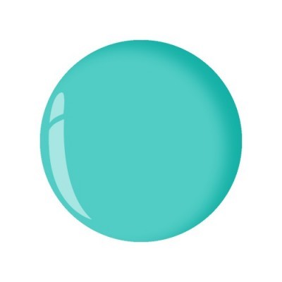 Esfera azul turquesa lisa com brilho branco