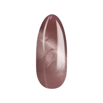 Unha postiça oval rosa antigo brilhante com textura marmoreada