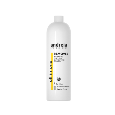 Frasco branco de removedor Andreia Professional all in one