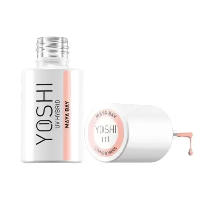 Frasco de verniz para unhas YOSHI UV HYBRID cor Maya Bay