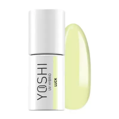 Frasco de verniz para unhas amarelo claro YOSHI UV HYBRID LUCK