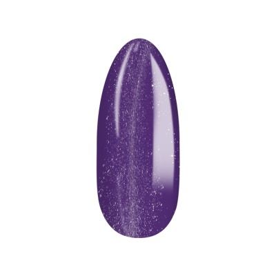 Unha artificial roxa brilhante