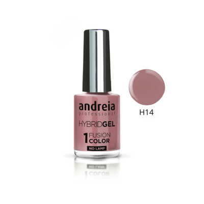 Frasco de verniz gel rosa nude andreia professional HYBRID GEL