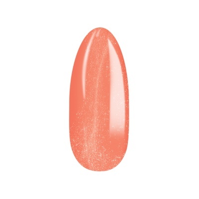 Amostra de verniz de unhas cor de coral brilhante