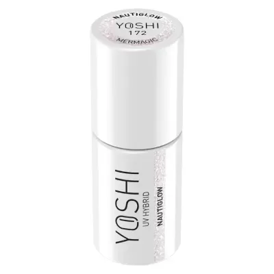 Frasco branco de verniz YOSHI UV HYBRID NAUTIGLOW