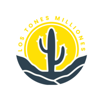Logótipo com cacto e texto LOS TONES MILLIONES